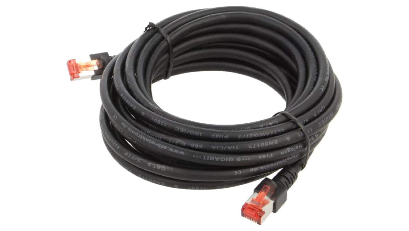 Patch cord S/FTP 6 linka Cu LSZH czarny 5m 27AWG 803027