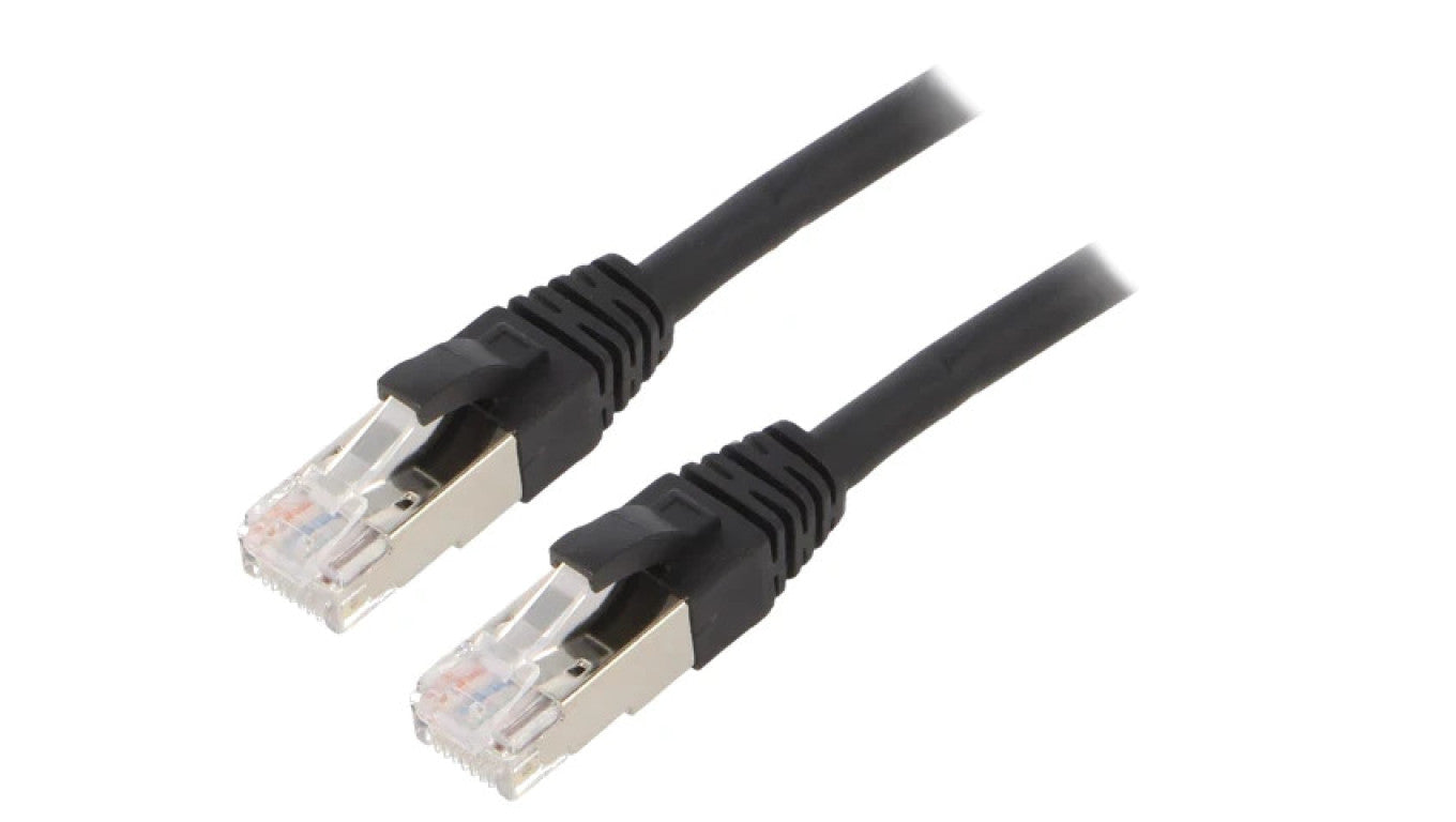 Patch cord ETHERLINE Cat.6a,S/FTP 6a linka Cu LSZH czarny 24441318