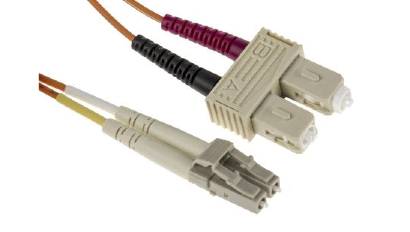 Kabel światłowodowy, średnica: 62.5/125μm, OM1 Wielomodowy, Pomarańczowy, LC/SC
