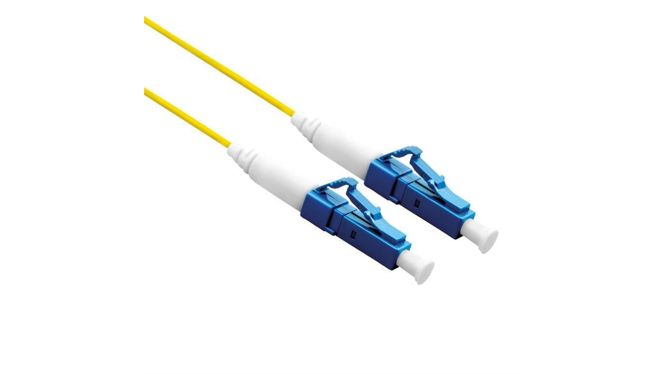 Kabel światłowodowy ROLINE 9/125 µm OS2, LC/LC, LSOH, simplex, żółty, 10 m