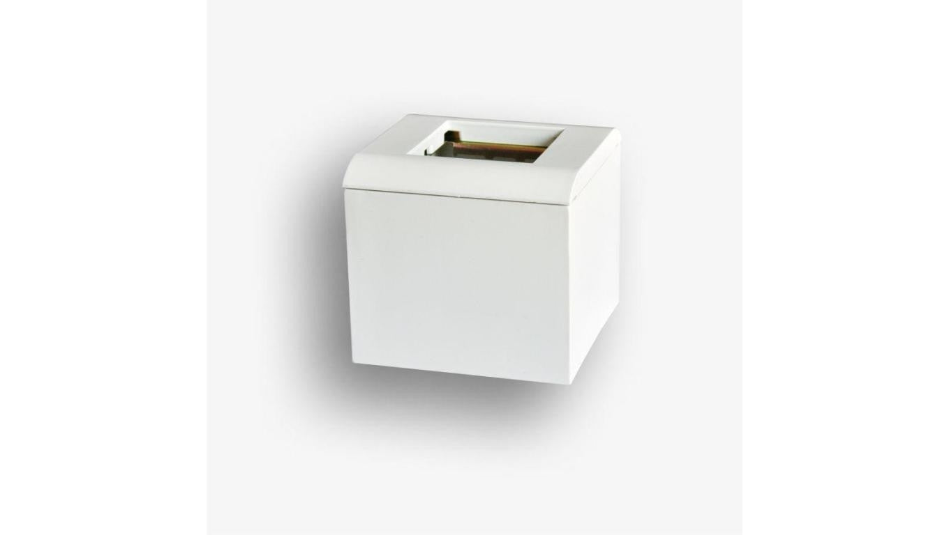 Obudowa natynkowa głęboka 65mm 2-modułowa do osprzętu 45x45 (zawiera SUP metalowy i RAM) OBUK-2-65