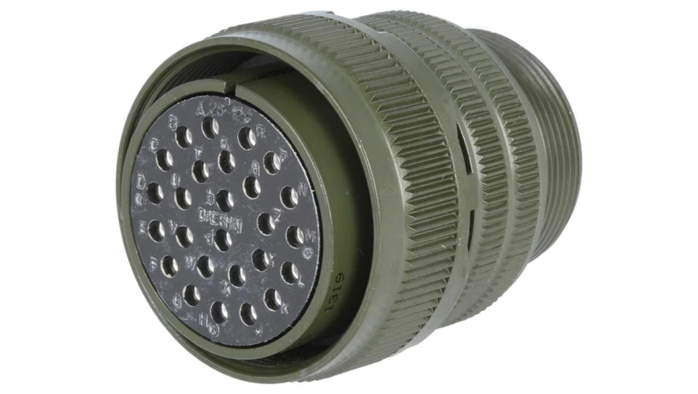 Złącze okrągłe rozmiar 28 MS/DS stop aluminium DS3106A 28-12S
