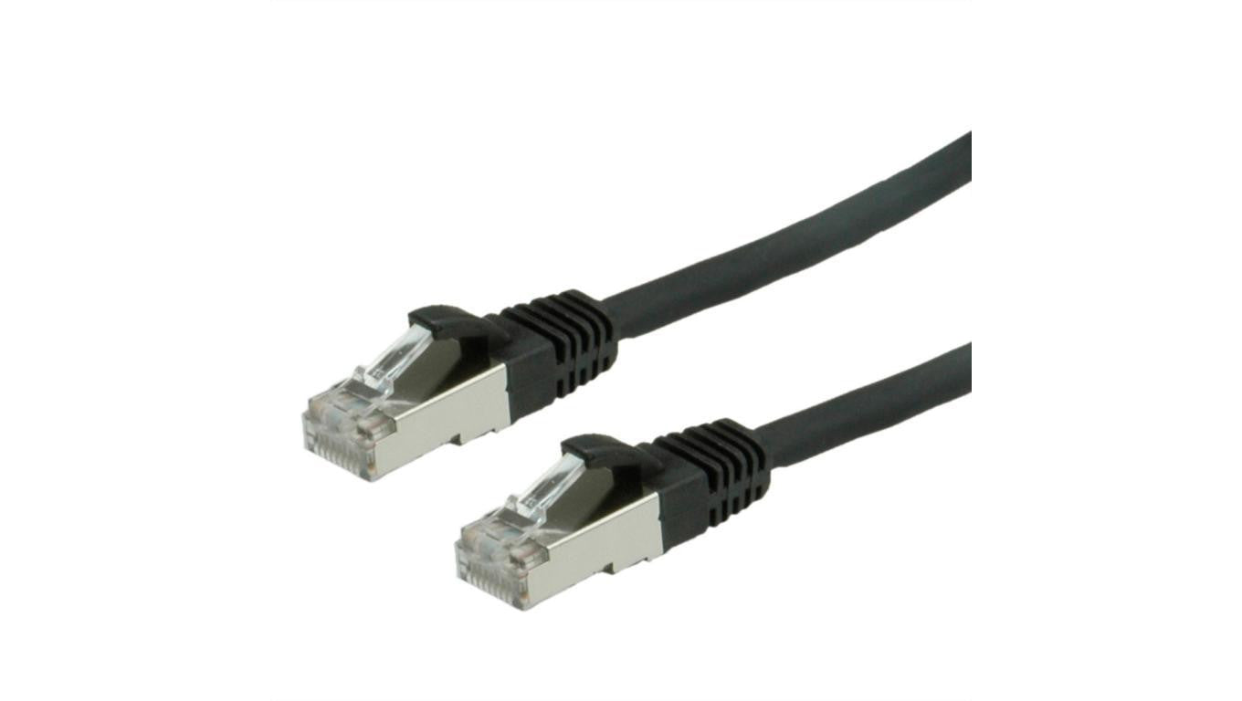 VALUE Kabel krosowy kat. 6 (klasa E) S/FTP (PiMF), LS0H, czarny, 5 m