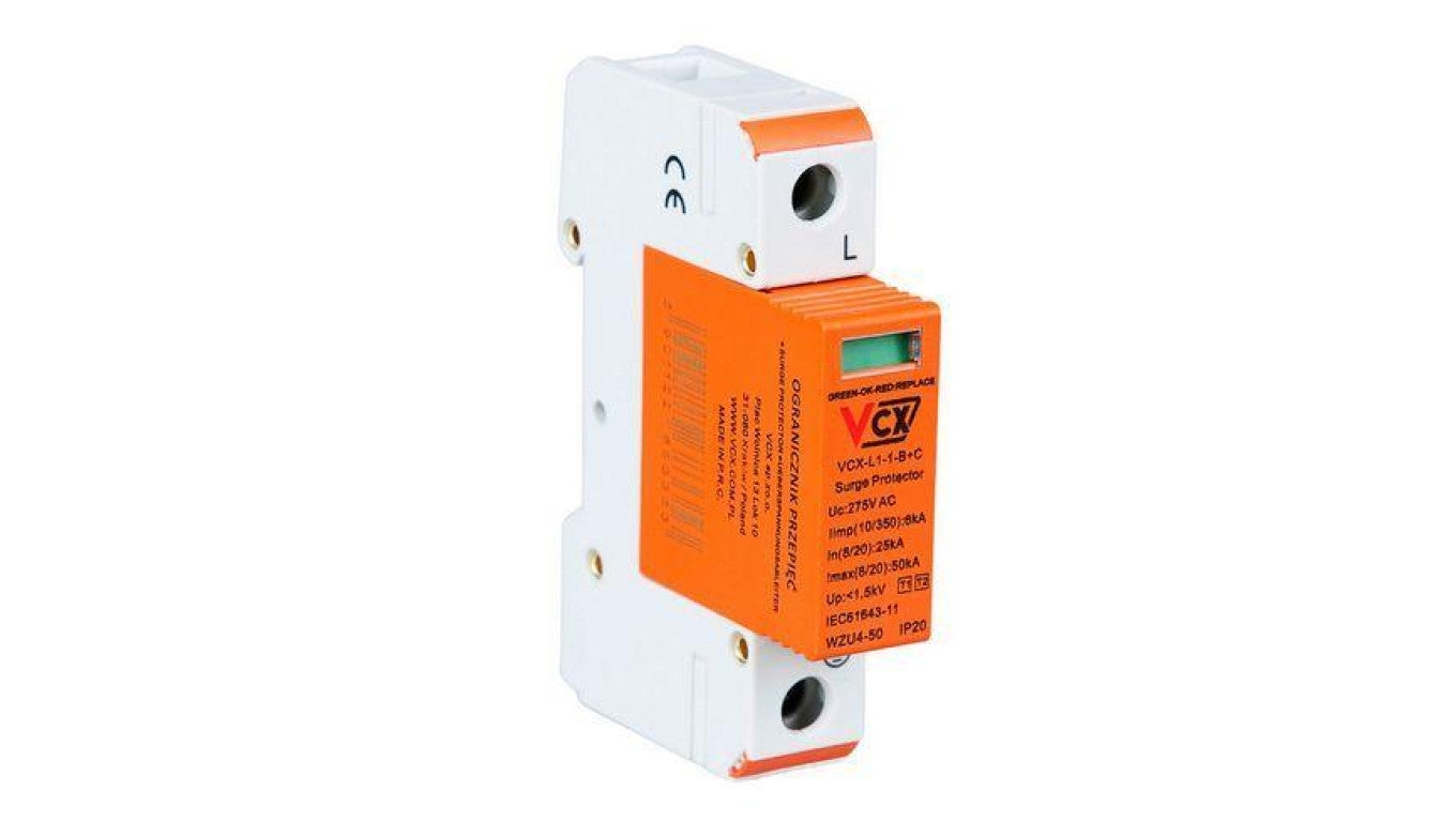 Ogranicznik przepięć klasy B+C 275V AC 1P 6kA VCX