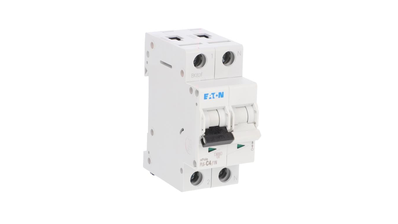 Wyłącznik nadprądowy 1P+N C 4A 6kA AC PL6-C4/1N 106030