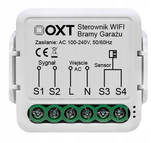 Moduł OXT z sensorem do bramy garażu WiFi TUYA T210G
