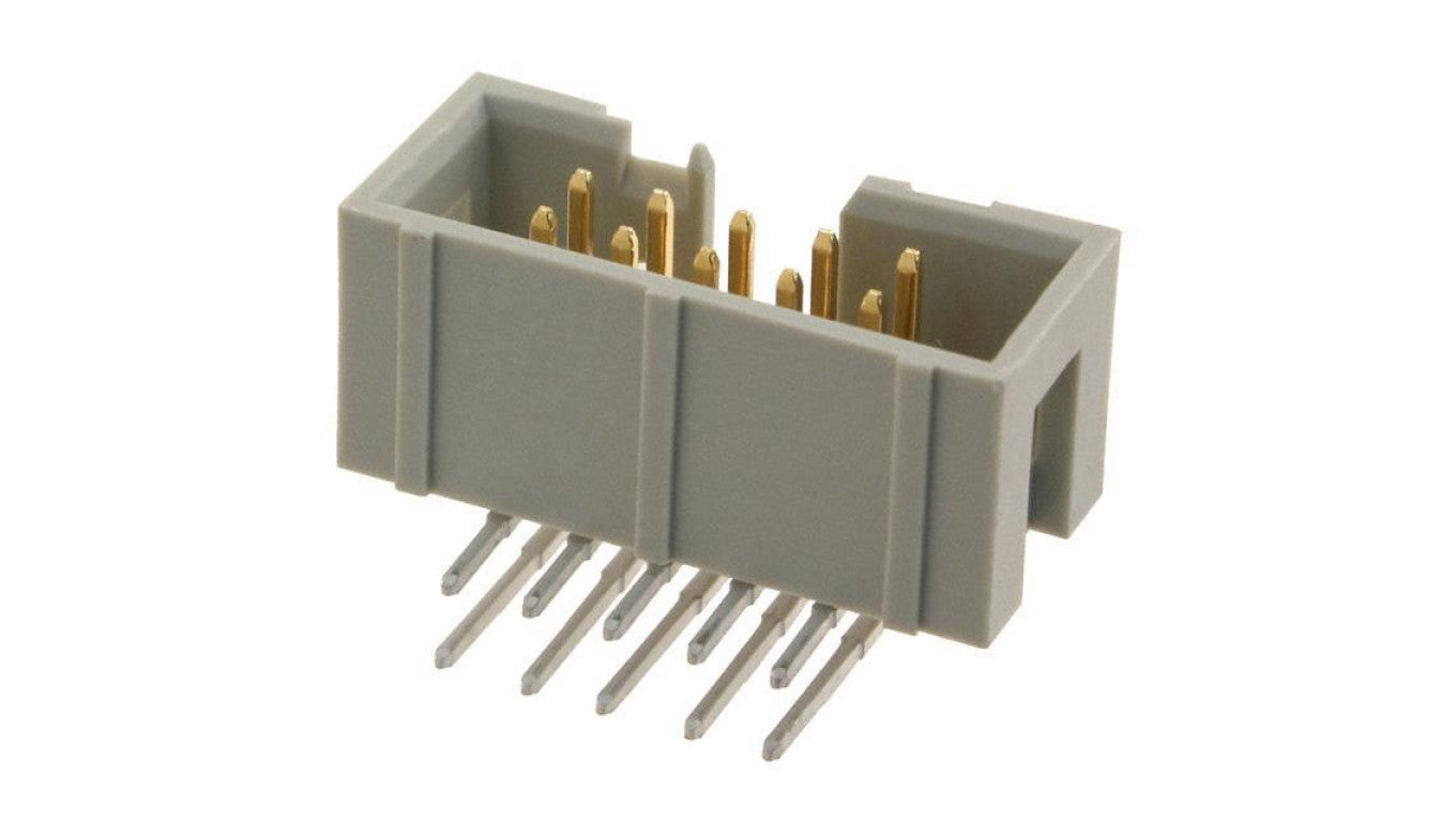 Gniazdo IDC męskie PIN: 10 kątowe 90 THT 1,27mm Układ: 2x5 09185106323