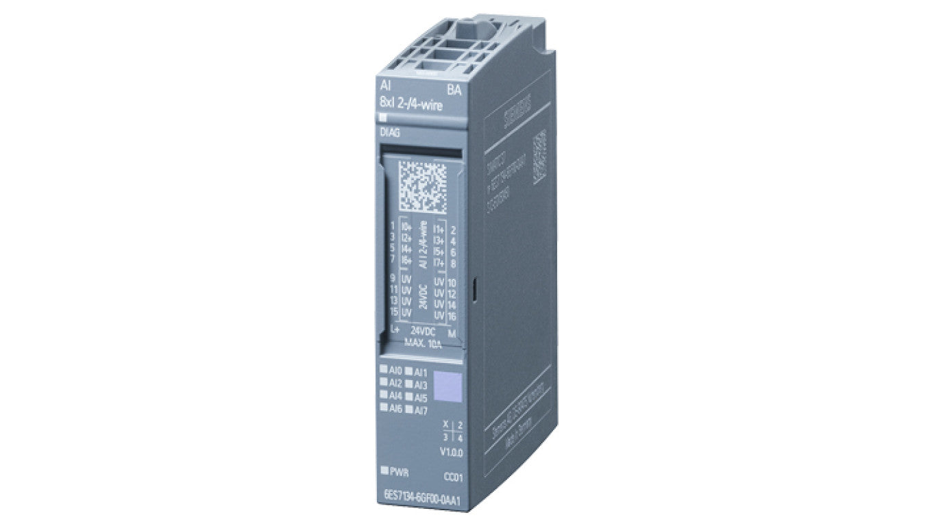 Moduł wejść analogowych 8WE 24V DC SIMATIC ET 200SP 6ES7134-6GF00-0AA1