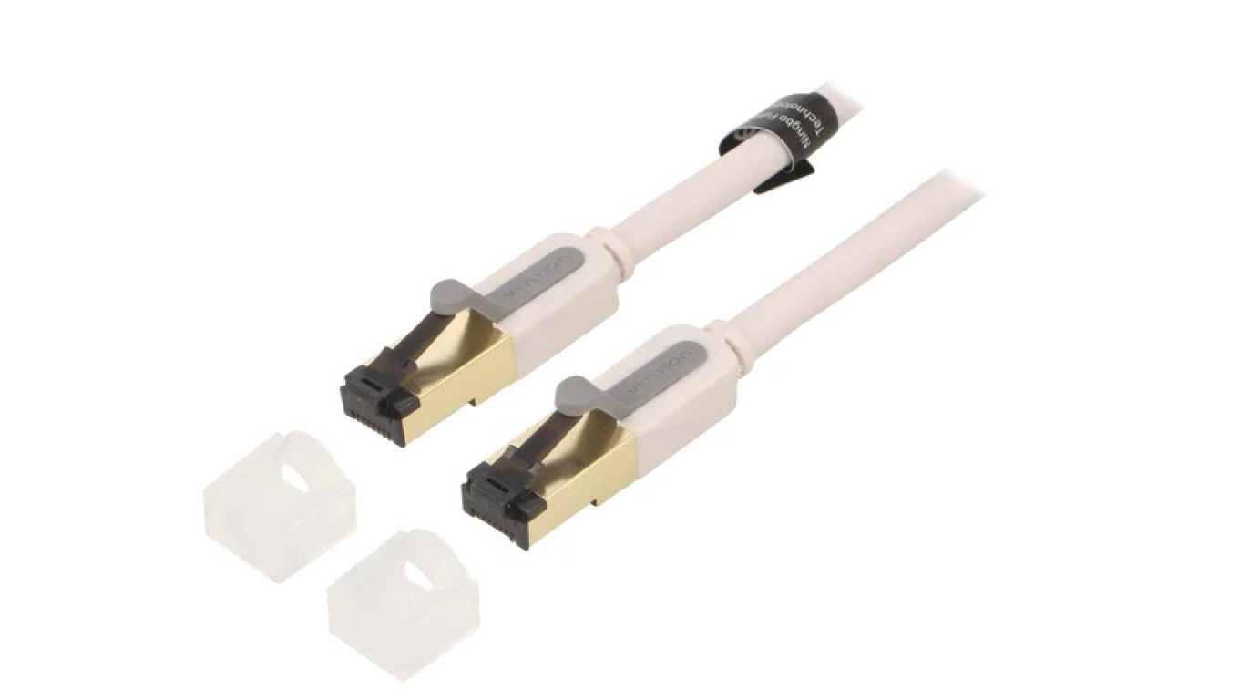 Patch cord S/FTP 7 Cu PVC szary 10m RJ45 wtyk,z obu stron ICDHL