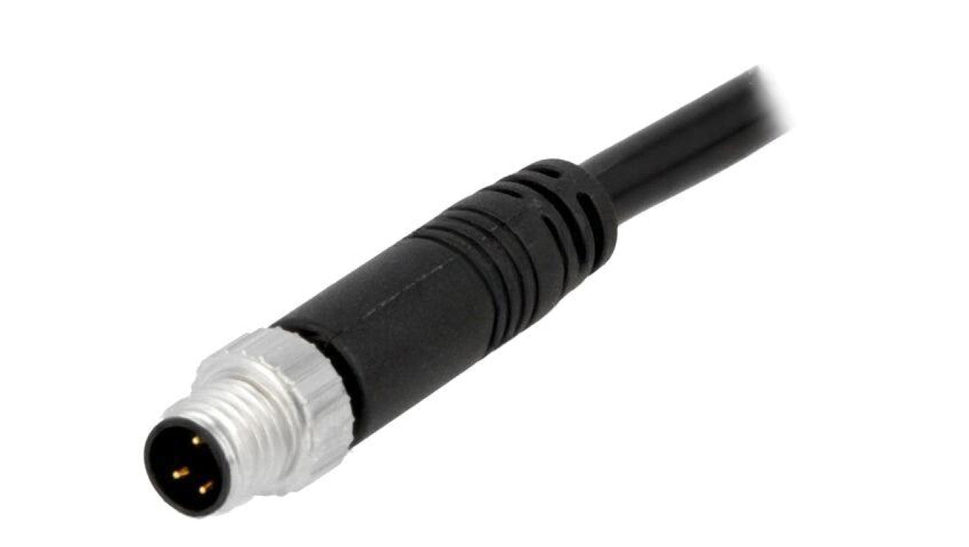Złącze M8, męskie, PIN:4, wtyk, proste, 30V 8-04AMMM-SL7A05