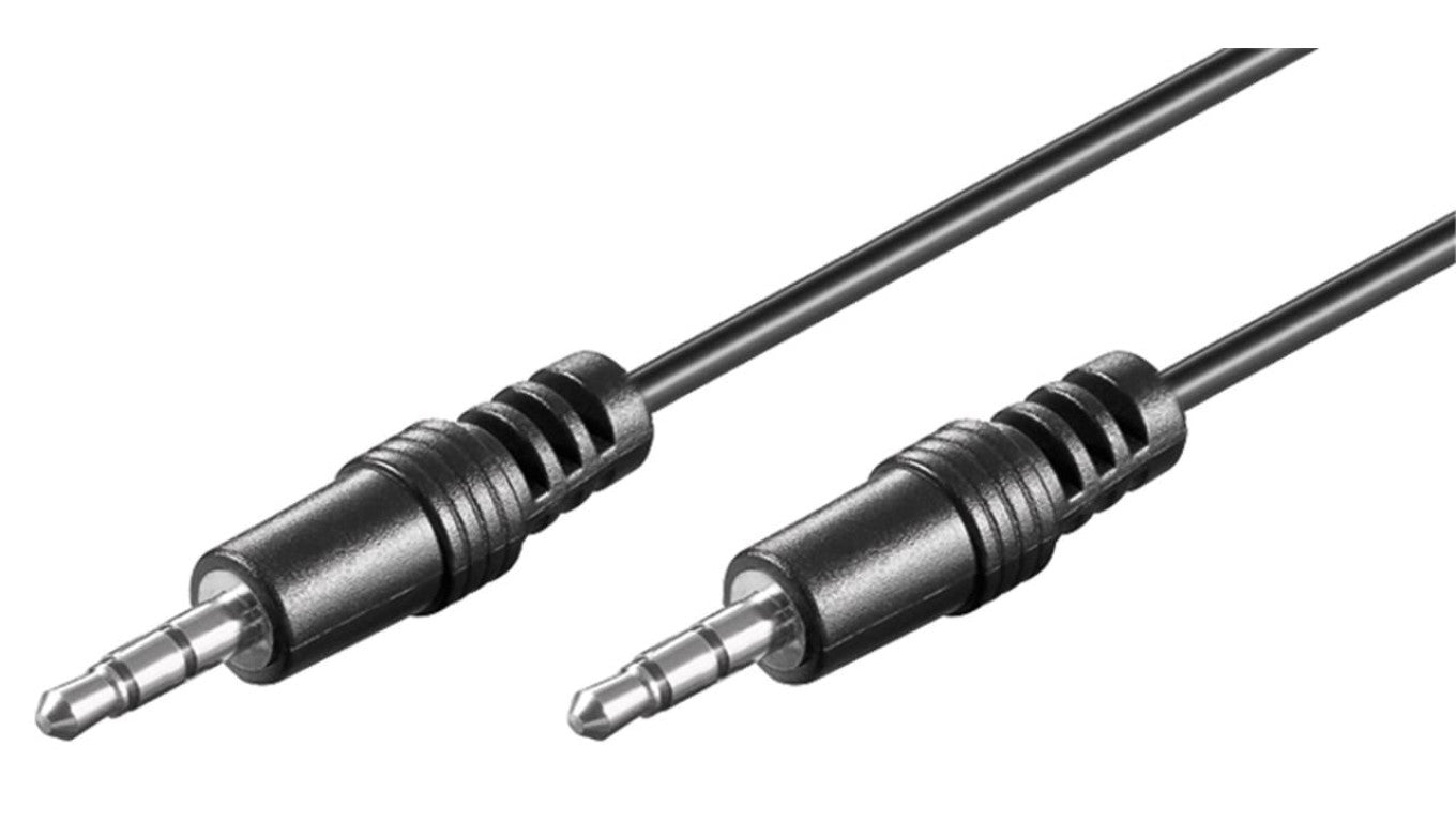 Kabel łączący audio AUX, 3,5 mm stereo, CU - Długość kabla 0.6 m