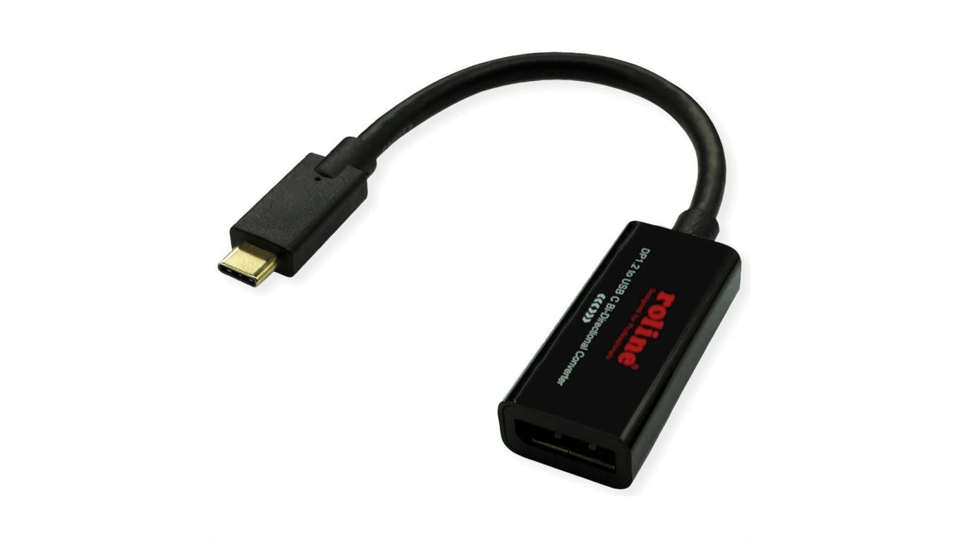 ROLINE USB typu C - DisplayPort, v1.2, dwukierunkowy adapter kablowy, M/F, 0,2 m