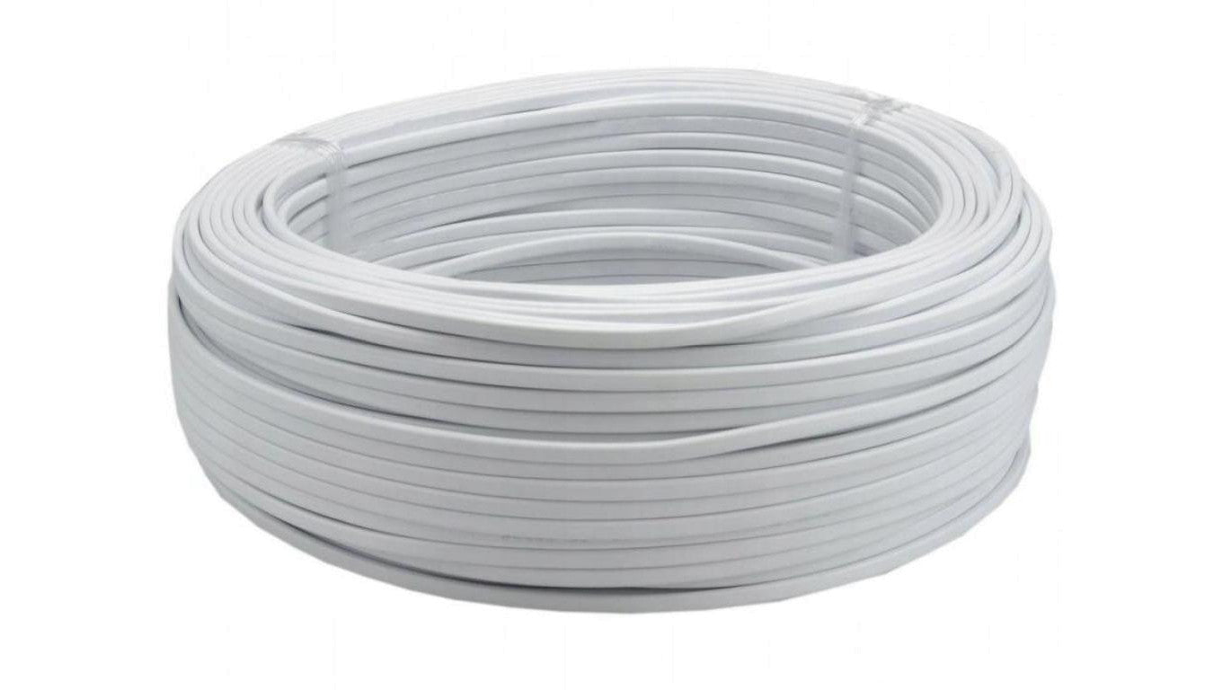 Przewód prądowy H03VVH2-F / OMYp 300V 2x1 płaski biały linka Elektrokabel 100m