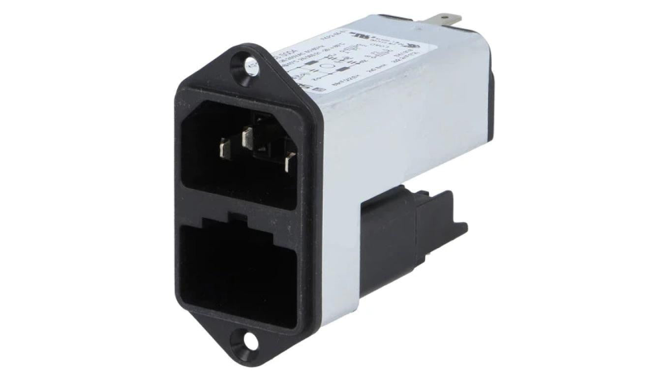 Złącze zasilające AC gniazdo męskie 6A 250VAC IEC 60320 KFC 4303.5004