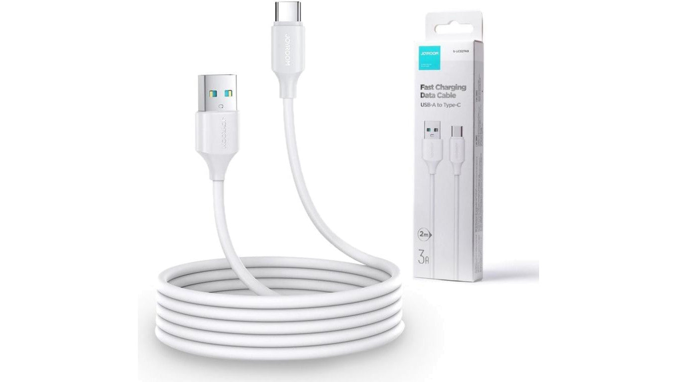 Kabel USB-A / USB-C Joyroom S-UC027A9 200cm 3A w oplocie biały