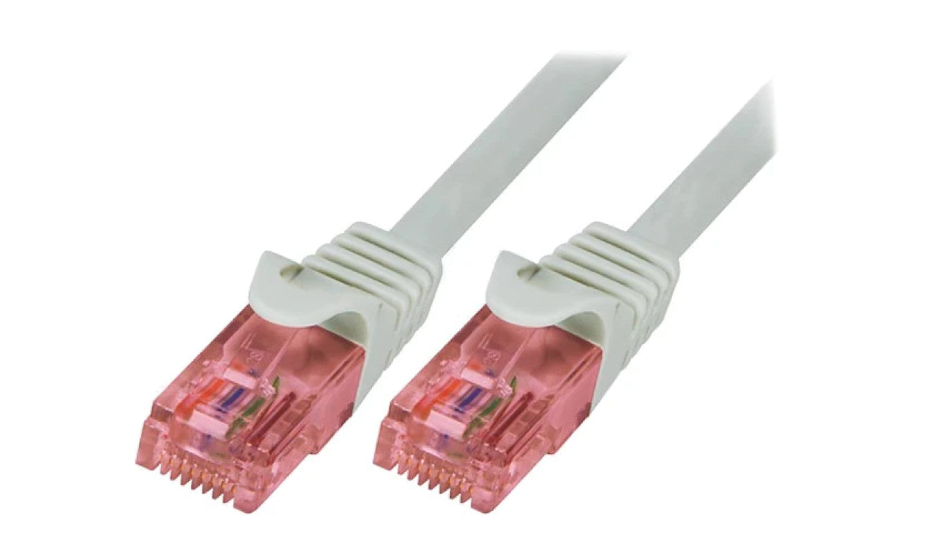 Patch cord U/UTP 6 linka Cu LSZH szary 5m 26AWG CQ2072U