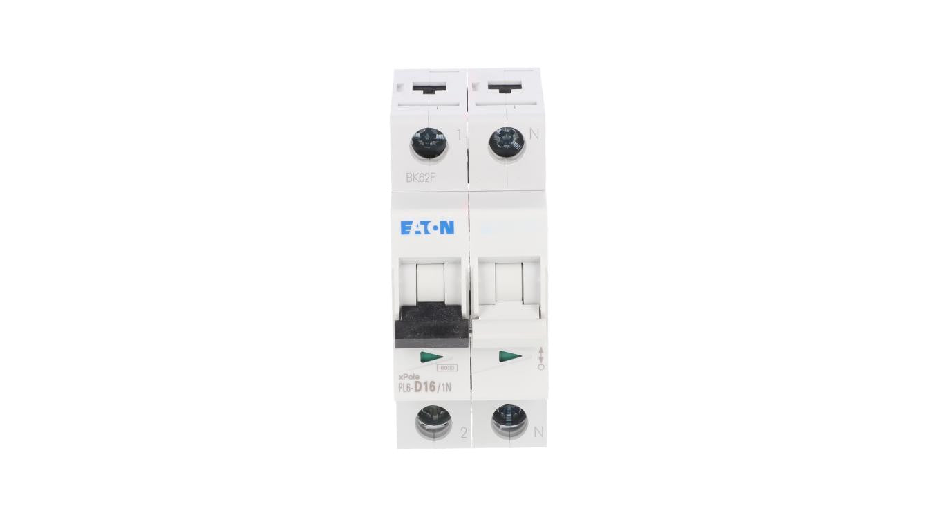 Wyłącznik nadprądowy 1P+N D 16A 6kA AC PL6-D16/1N 164941