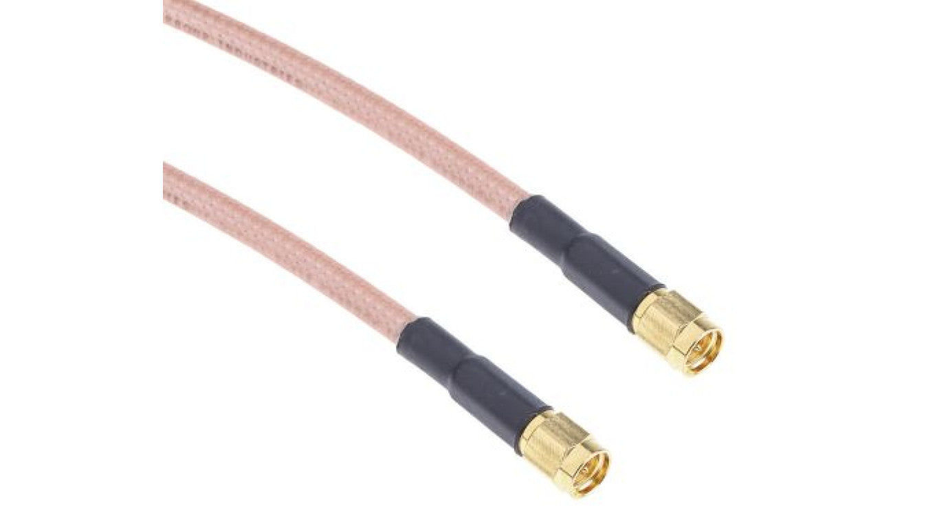 Kabel koncentryczny, RG142U, Czarny Wtyk SMA Wtyk SMA 1m, RS PRO Z zakończeniem