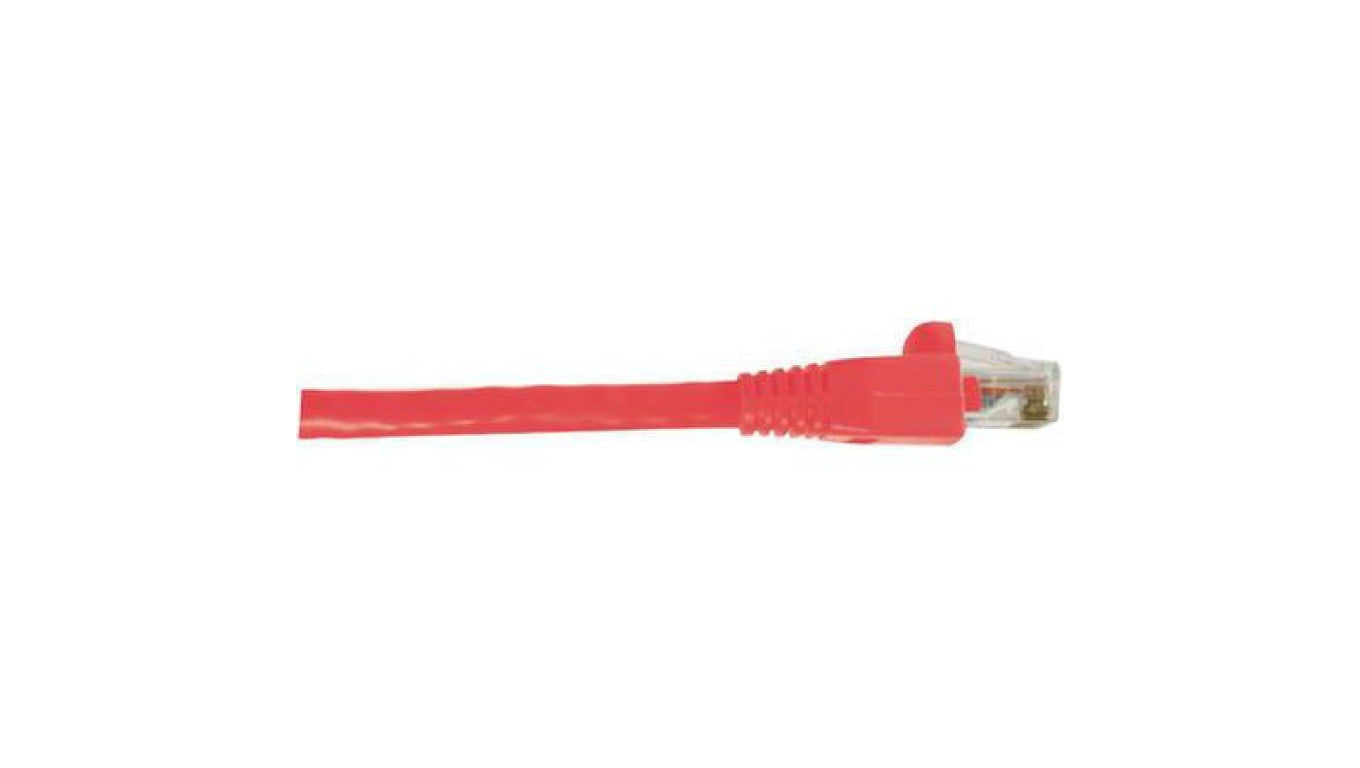 Kabel kategorii 6, Czerwony, Wtyk RJ45/męski RJ45dł.: 3m, mat. koszulki: PVC