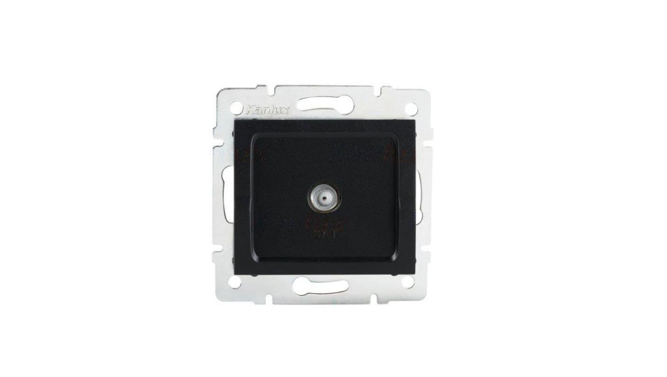 Kanlux Mowion LOGI 02-1301-042 czarny mat, Gniazdo antenowe typu F