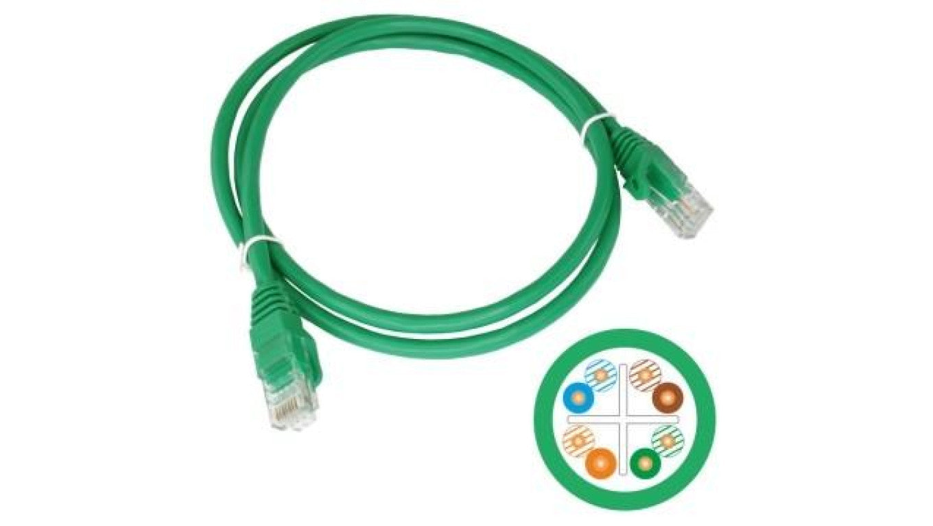 Corning Patchcord U/UTP flex/26L,Cat.6A, szary,2xRJ45,4P,1m