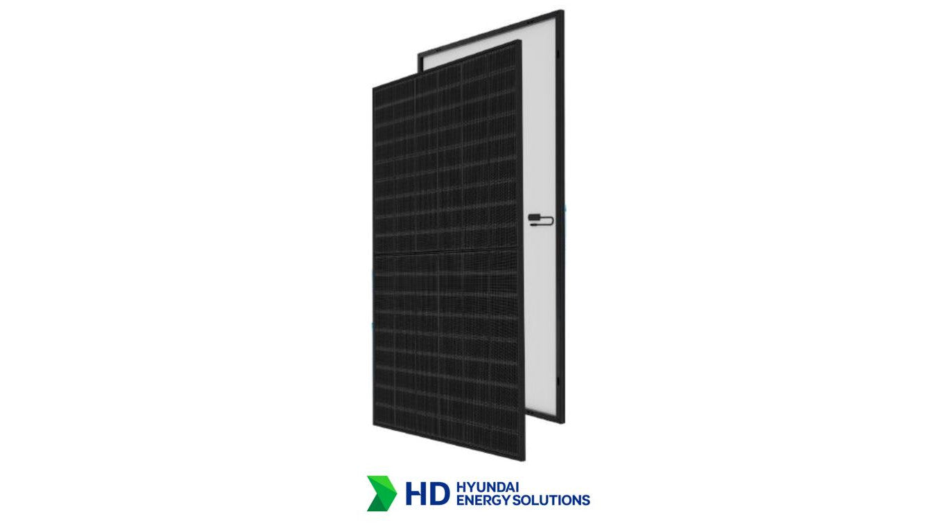 Moduł fotowoltaiczny 500W HYUNDAI HiT-H500LF-FB(ZB) technologia Premium N-Type HJT (Heterojunction) (full-black)