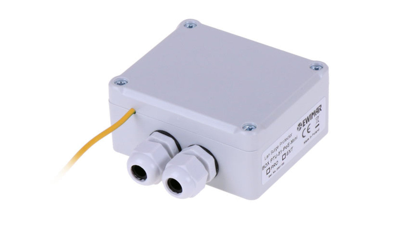 Urządzenie ochronne sieci LAN w obudowie zewnętrznej, BOX-PTU-51-EXT/PoE/MINI