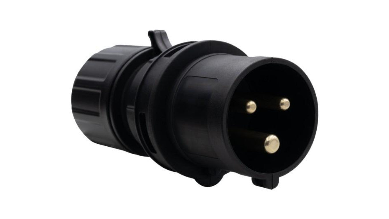 Wtyczka przemysłowa - przenośna 16A 3p 200V-250V /FE/ IP44 czarna