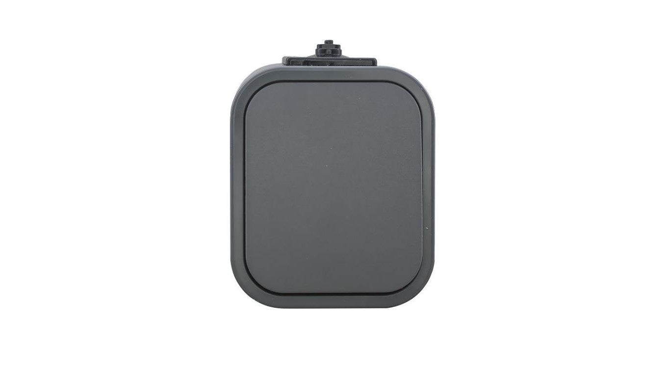 B2 Łącznik natynkowy 10A 250V schodowy IP54 szary 00060278