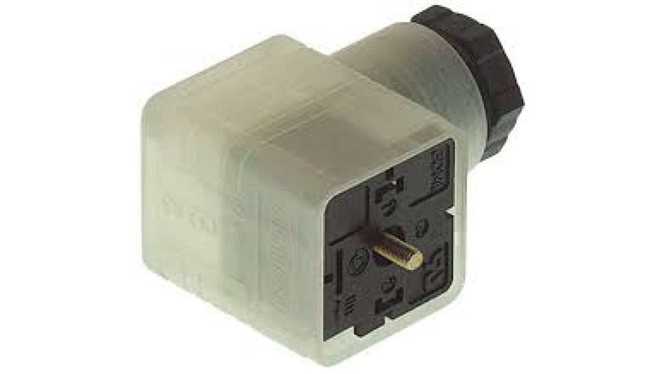 Złącze zaworowe serii GDM żeński 3-PINowe (2+PE) zacisk śrubowy PG11 dioda LED 24 VAC/DC 8 A GDML 2011 LED 24 VR YE schwarz