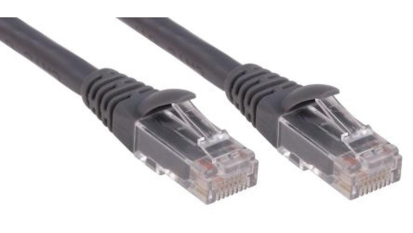 Kabel kategorii 6, Szary, Wtyk RJ45/męski RJ45dł.: 1m, mat. koszulki: LSZH
