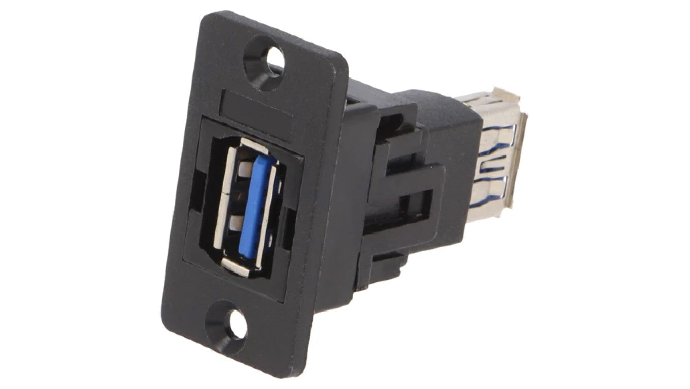 Adapter USB A - USB A 3.0 SLIM złocony 29mm CP30605N