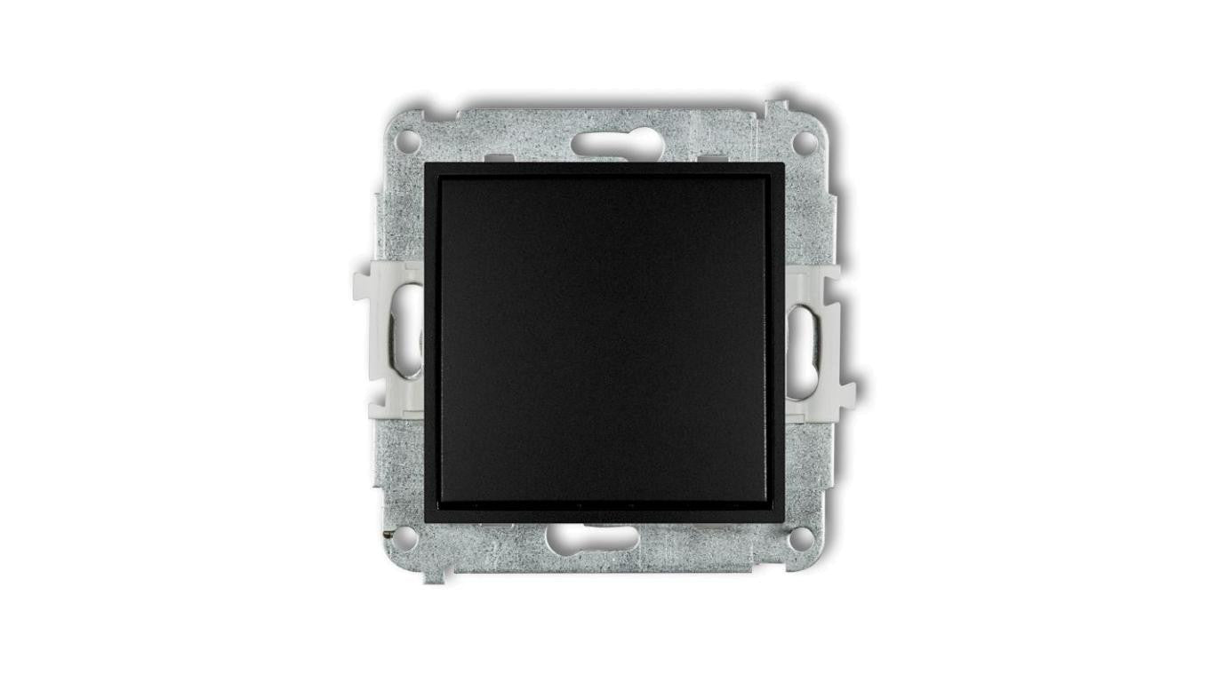 ICON Mechanizm łącznika jednobiegunowego czarny mat 12IWP-1