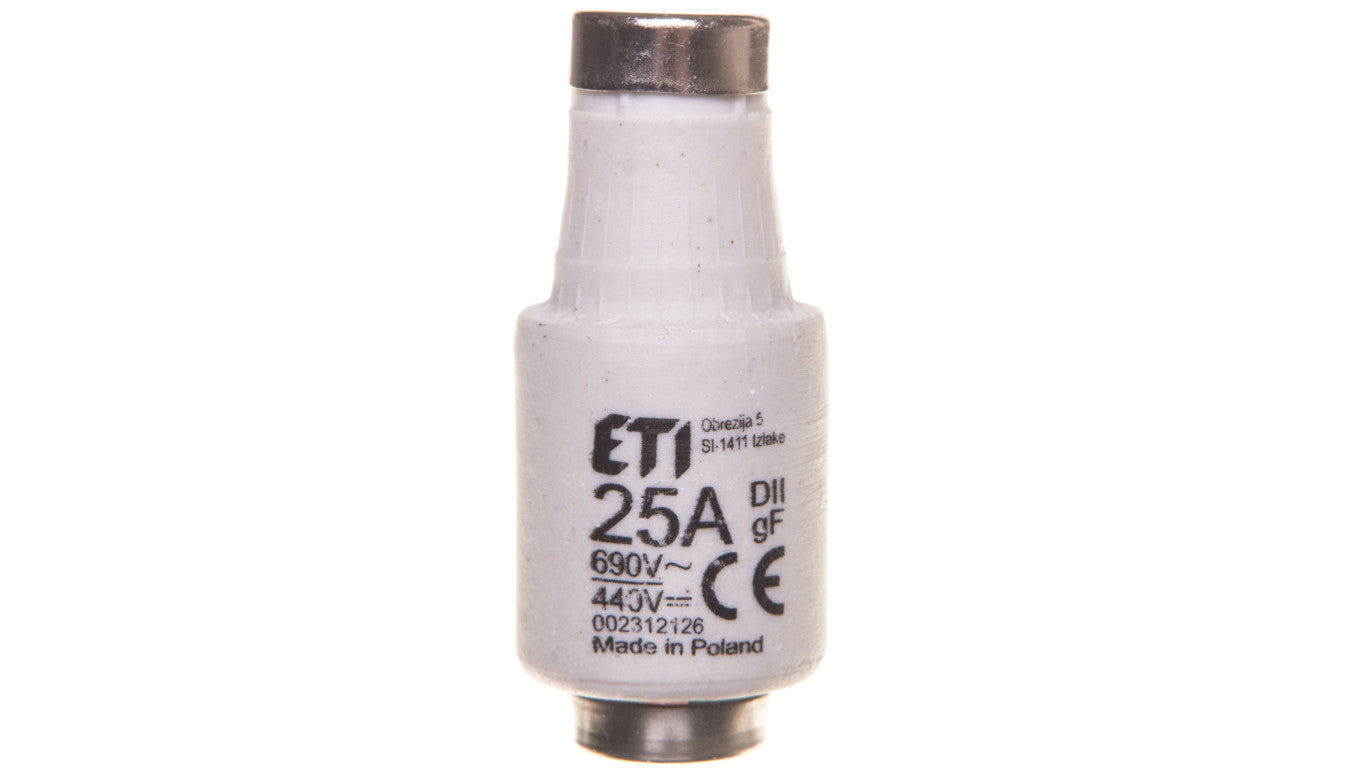 Wkładka bezpiecznikowa 25A DII gF / BiWts 690V AC/440V DC E27 002312126 /5szt./