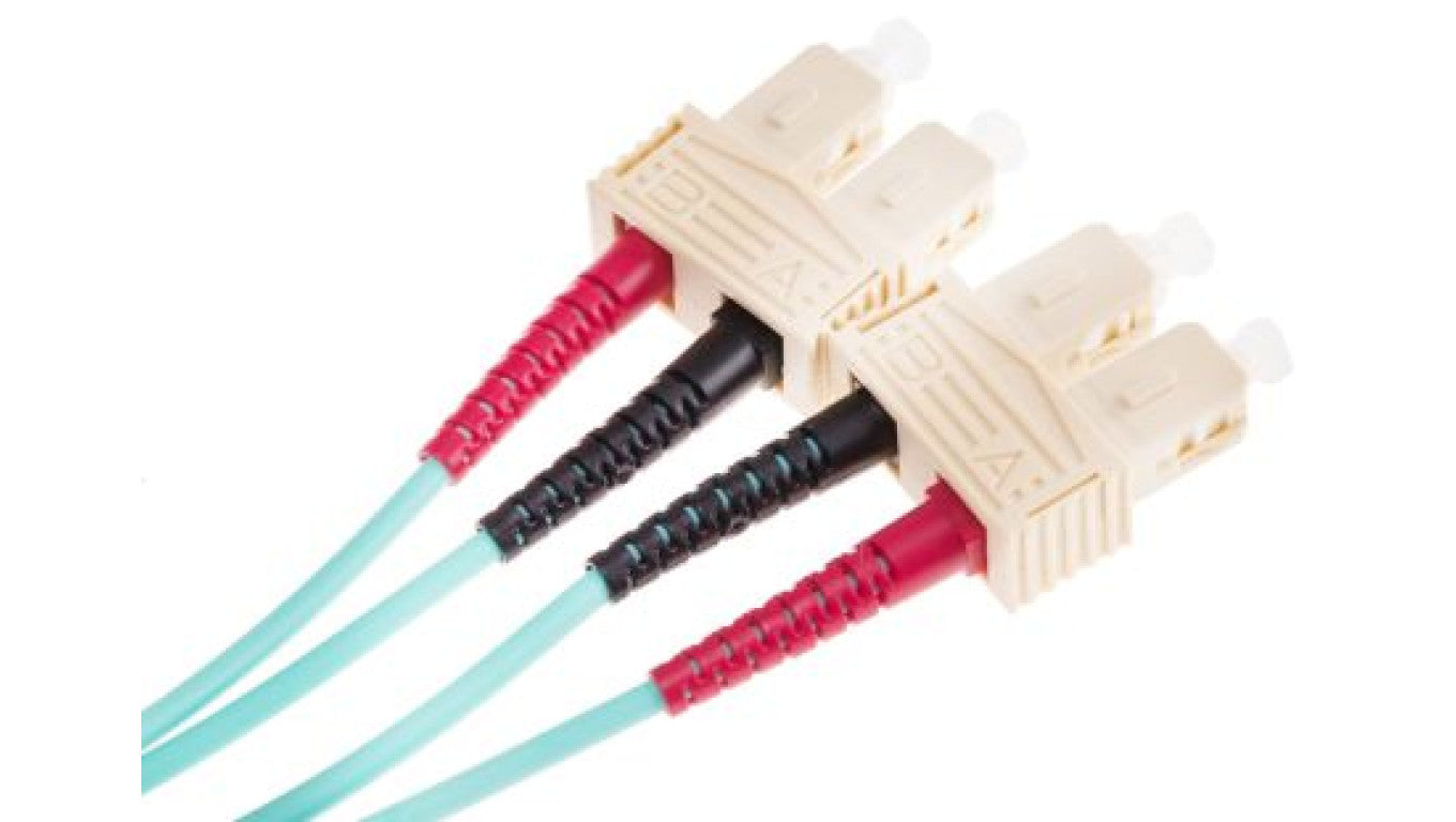Kabel światłowodowy, średnica: 900μm, OM4 Wielomodowy, Niebieski, SC/SC