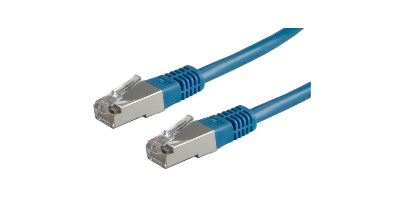 VALUE Kabel krosowy kat. 6 (klasa E) S/FTP (PiMF), niebieski, 0,5 m