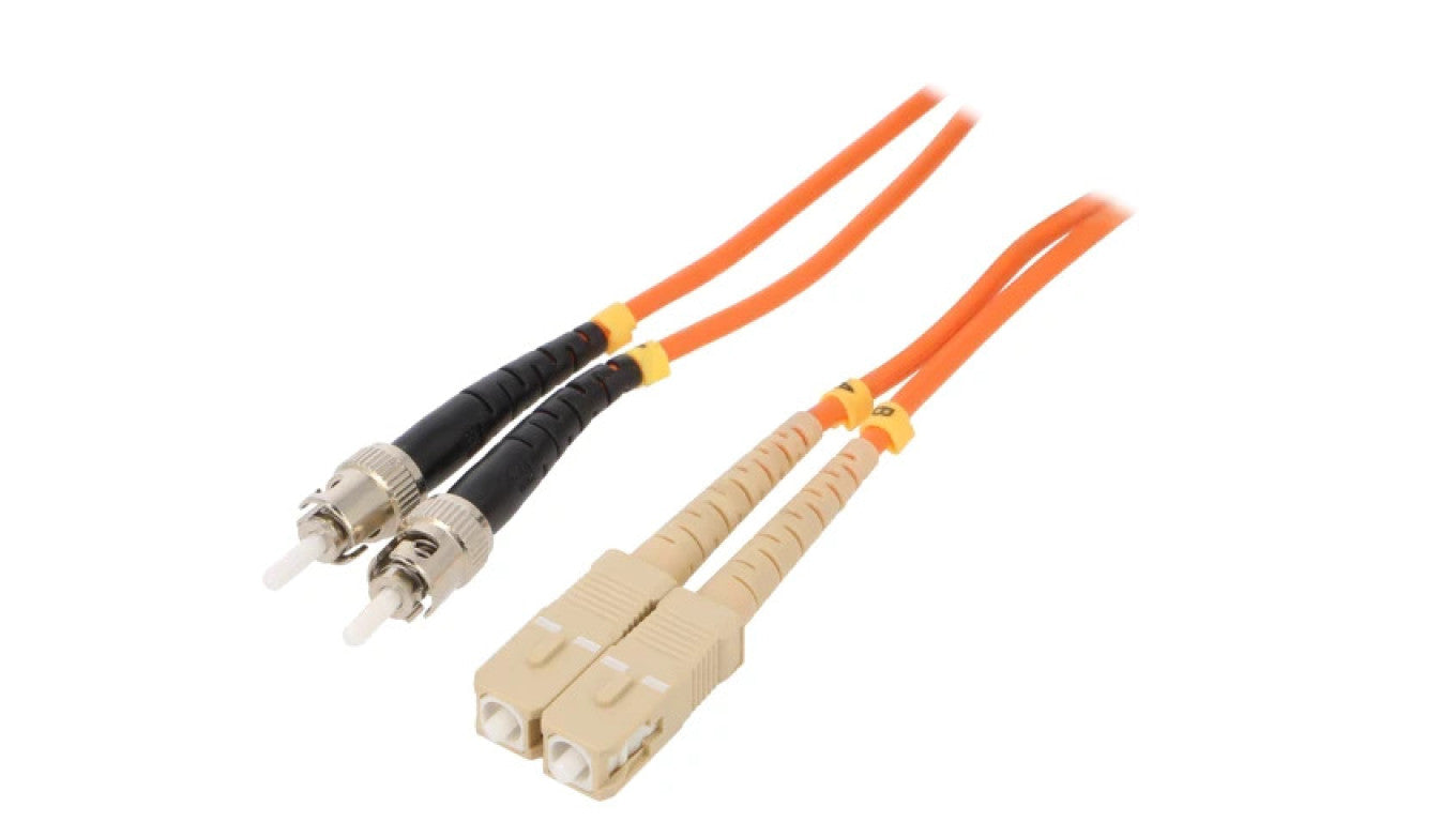 Patch cord światłowodowy OM2 SC/UPC,ST/UPC 1m pomarańczowy CFO-STSC-OM2-1M