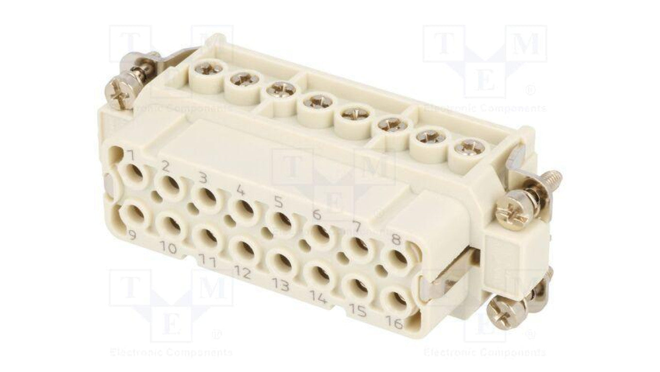 Złącze HDC wkładka stykowa żeńskie GWconnect PIN 16 16A 250V 93601-0143