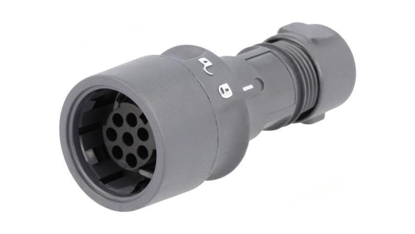 Złącze okrągłe wtyk żeńskie PIN: 8 10A 277V bez styków 7÷9mm PXP6010/08S/CR/0709