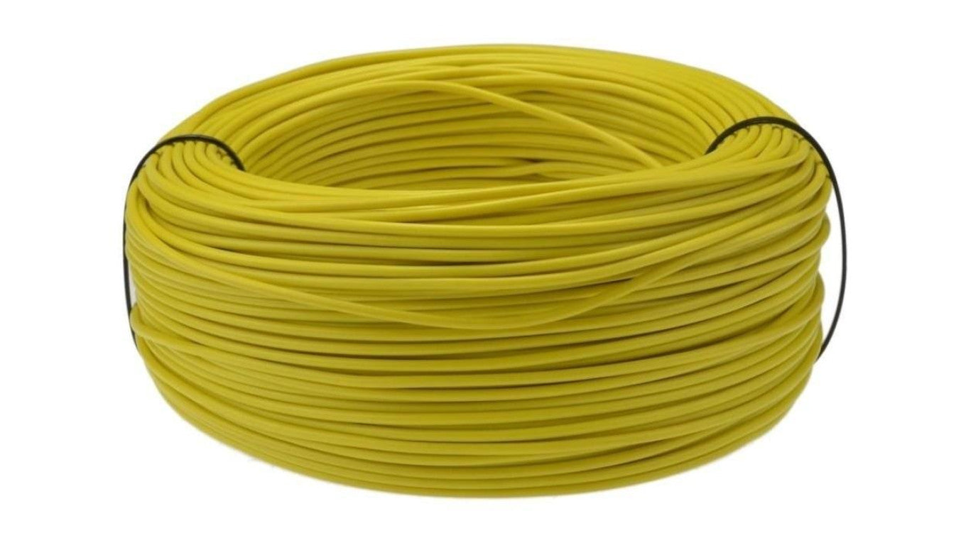 Kabel instalacyjny LgY / H07V-K 1,5mm2 jednożyłowy żółty 450/750V giętki linka Helukabel /10m/