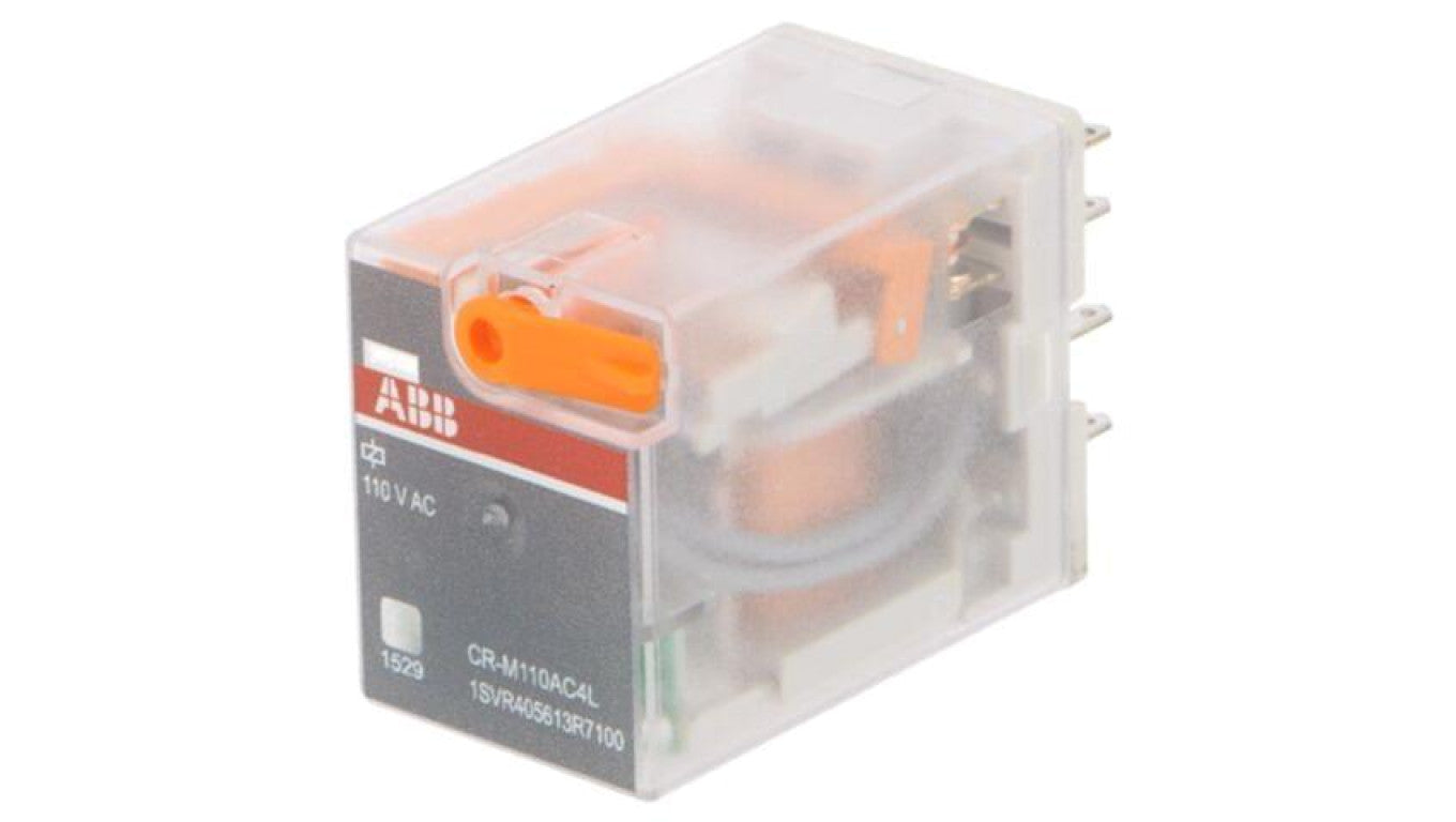 Przekaźnik elektromagnetyczny, 4PDT, Napięcie Cewki: 110VAC, max.250VDC 1SVR405613R7100