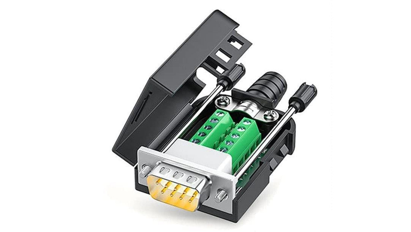 Adapter DB9 męski ze śrubą do zacisku śrubowego 9 pin