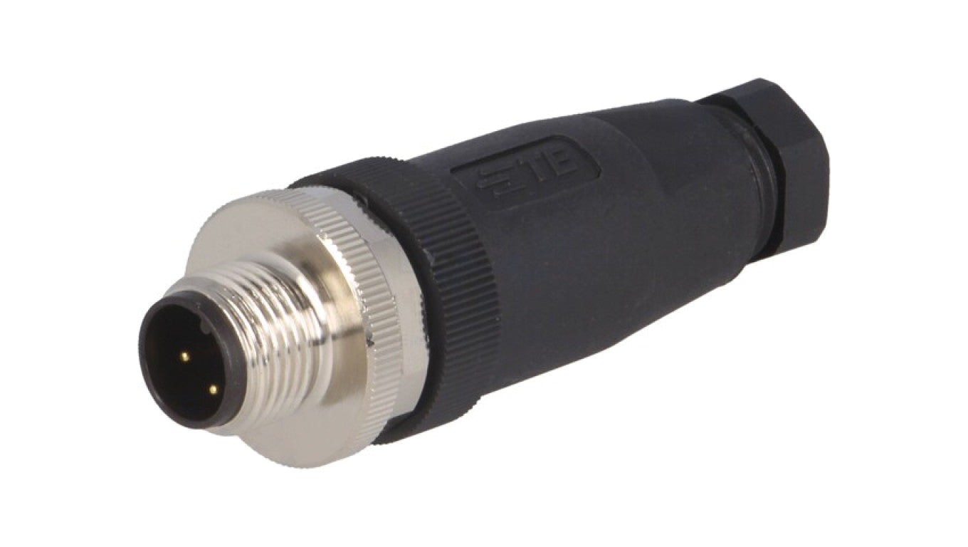 Złącze okrągłe M12 męskie proste nieekranowane 3-PIN 250V PG7 T4111001031-000
