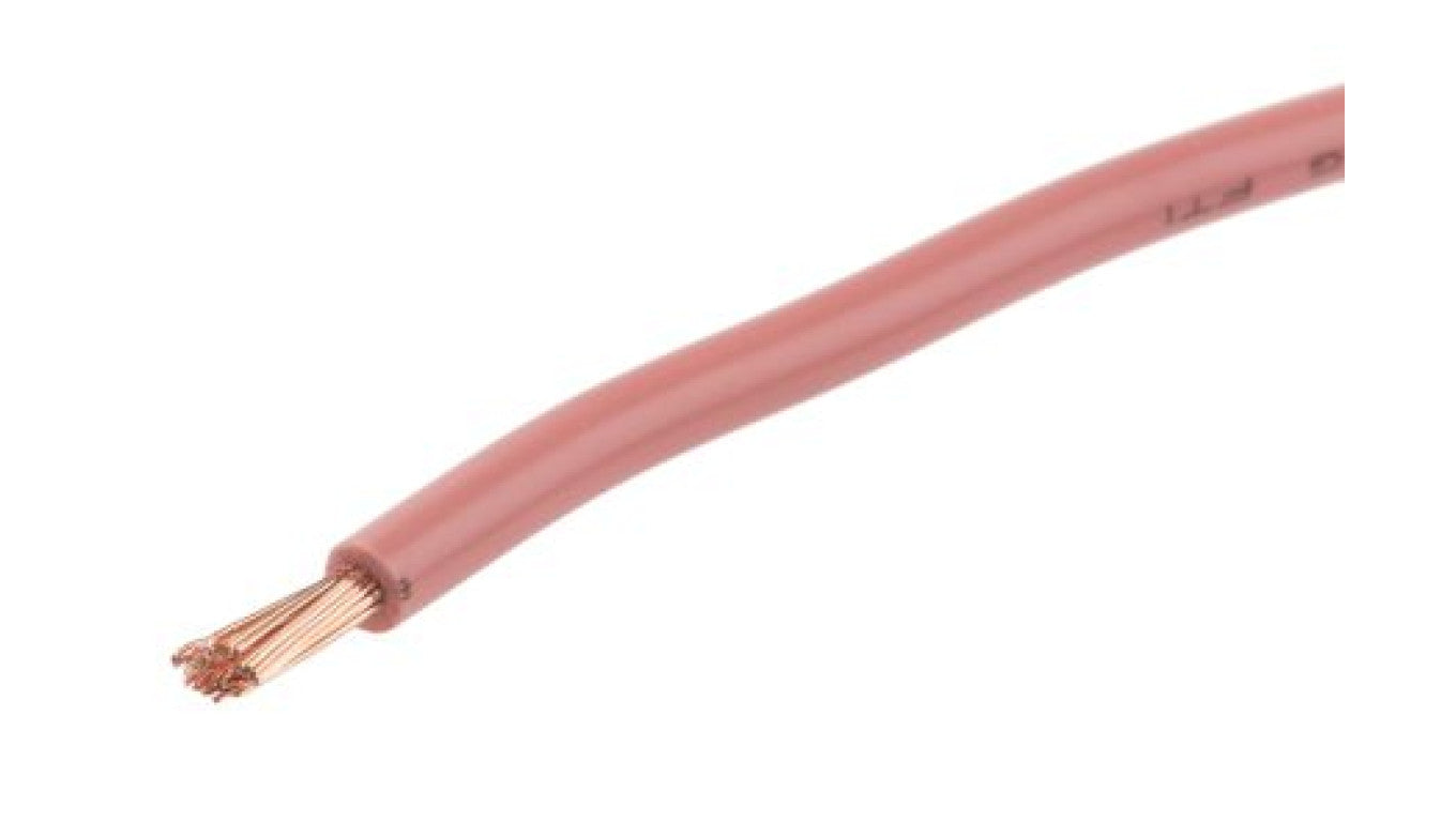 Kabel trzynormowy, dł. 100m 2,5 mm², 30 A, 1 kV DC, 600 V AC, Maks. +105C Różowy Zgodność z trzema normami, RS PRO