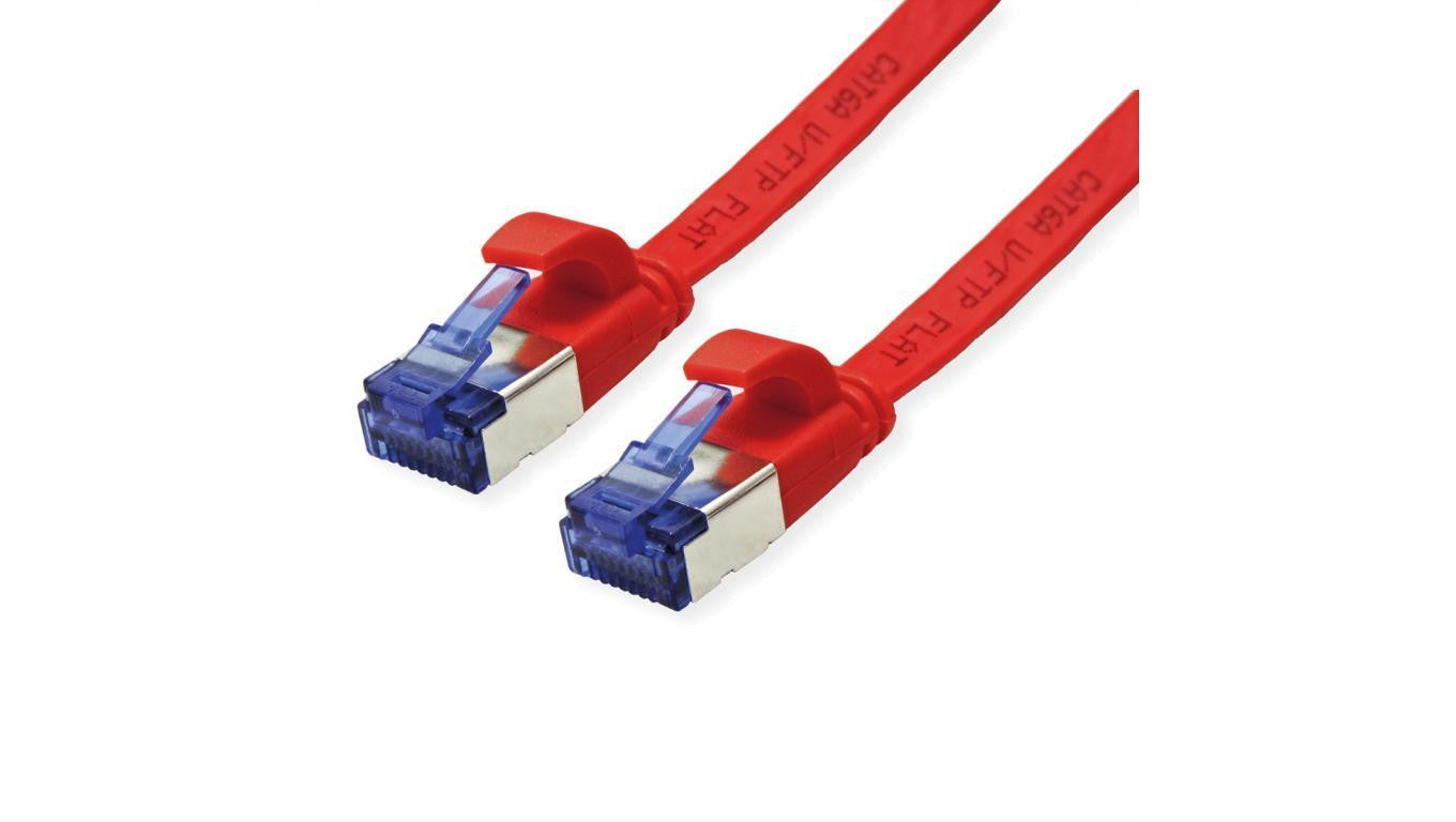 Patchkabel VALUE FTP, Cat.6A (Class EA), extra plat, rood, 1 m