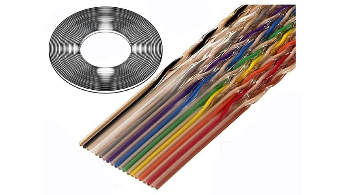 Przewód: wstążkowy 10x28AWG 1,27mm linka Cu nieekranowany PVC 1700/10 (100FT)