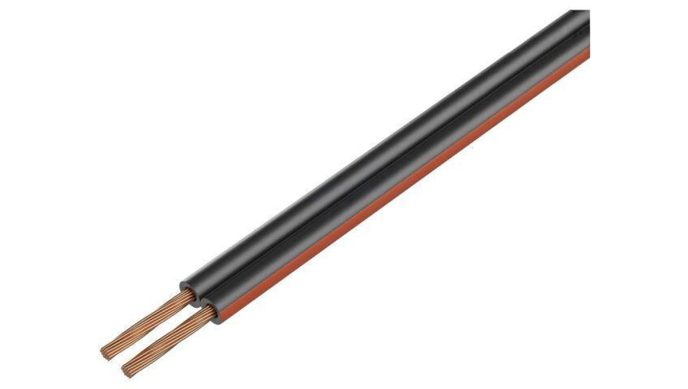 Przewód głośnikowy typu TLYp 2x0,35mm2 linka Cu czarny -15...70C PKT0007CK