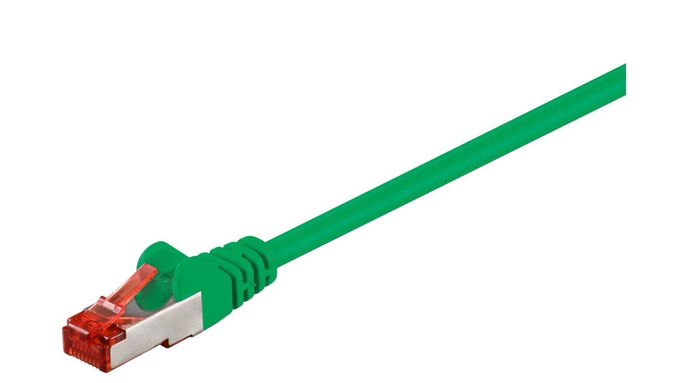 CAT 6 Kabel łączący, S/FTP (PiMF), Zielony - Długość kabla 5 m