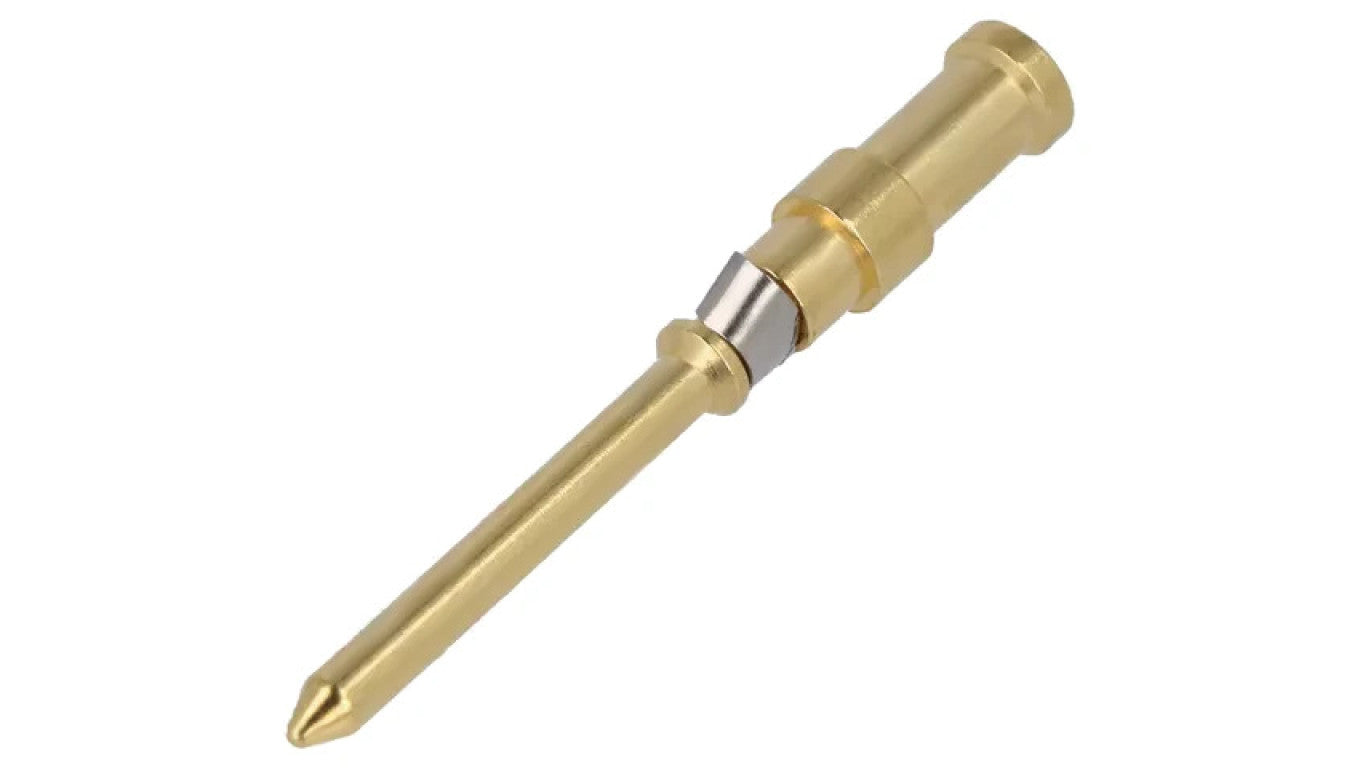 Styk męskie stop miedzi niklowany,złocony 0,5mm2 Han D 10A 09150006123