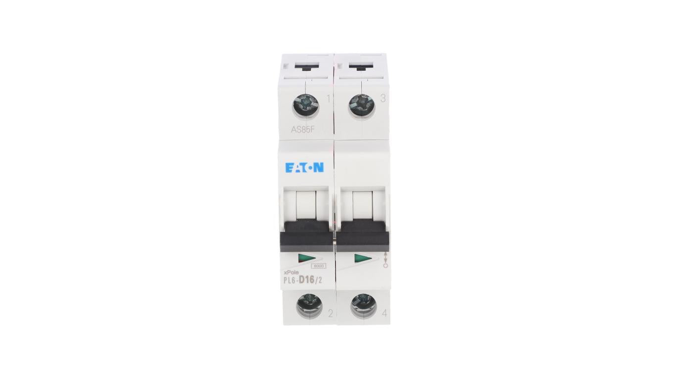 Wyłącznik nadprądowy 2P D 16A 6kA AC PL6-D16/2 286579
